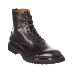Antonio Maurizi Lace-Up Leather Boot, Black